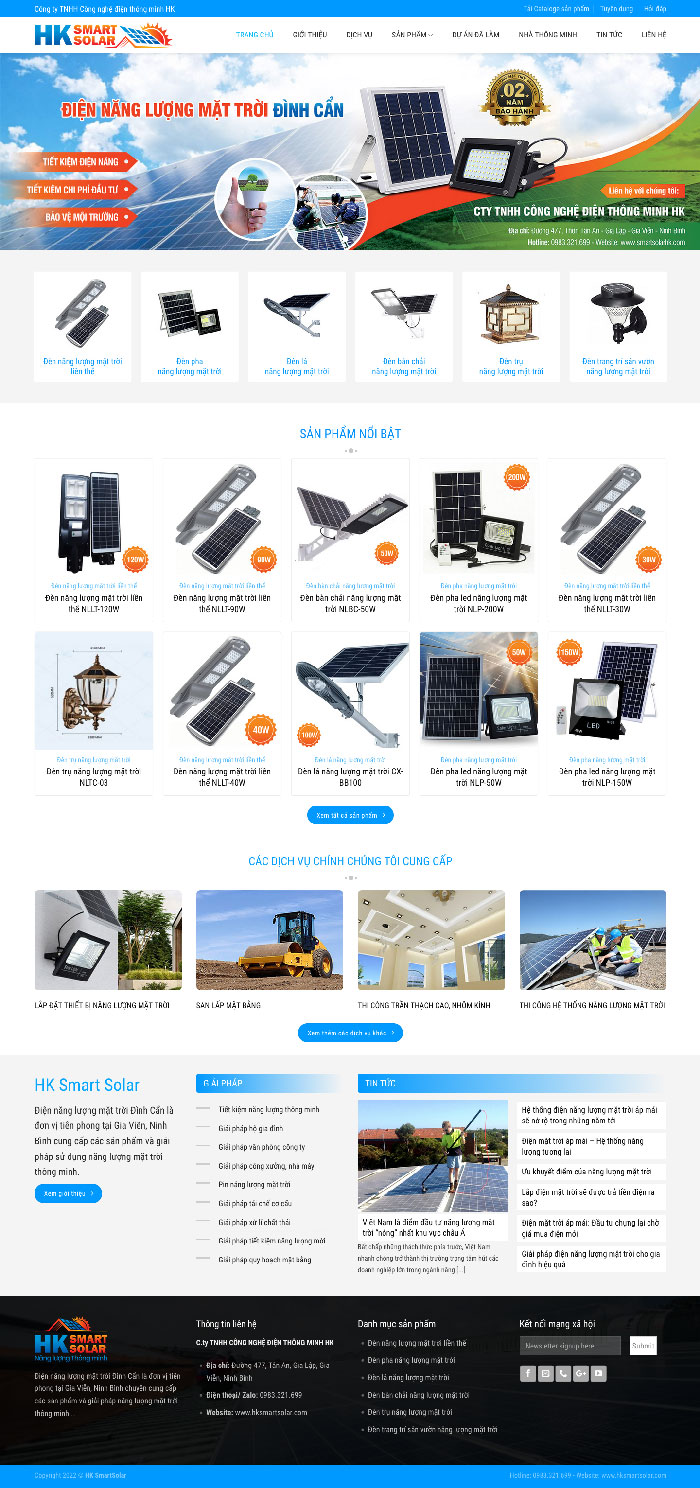 Ảnh chụp trang chủ giao diện H2089