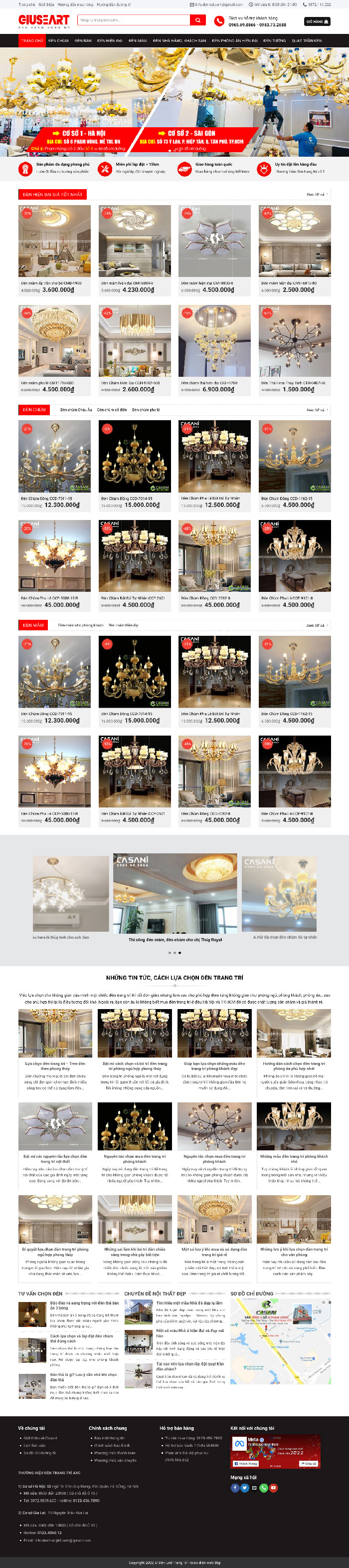 Ảnh chụp trang chủ giao diện H2095