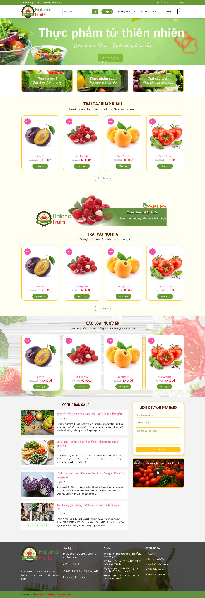 Ảnh chụp trang chủ giao diện H2015