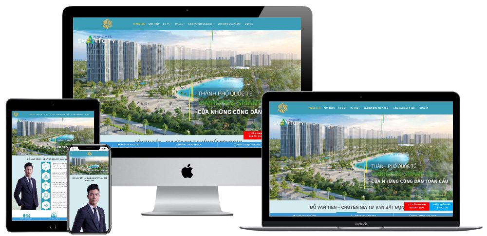 Giao diện website chuyên gia tư vấn bđs