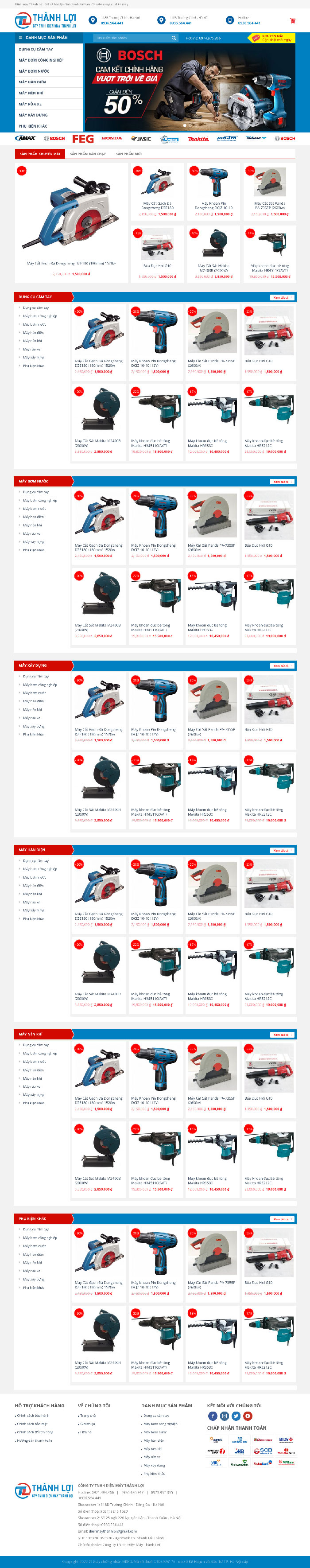 Ảnh chụp trang chủ giao diện H1649
