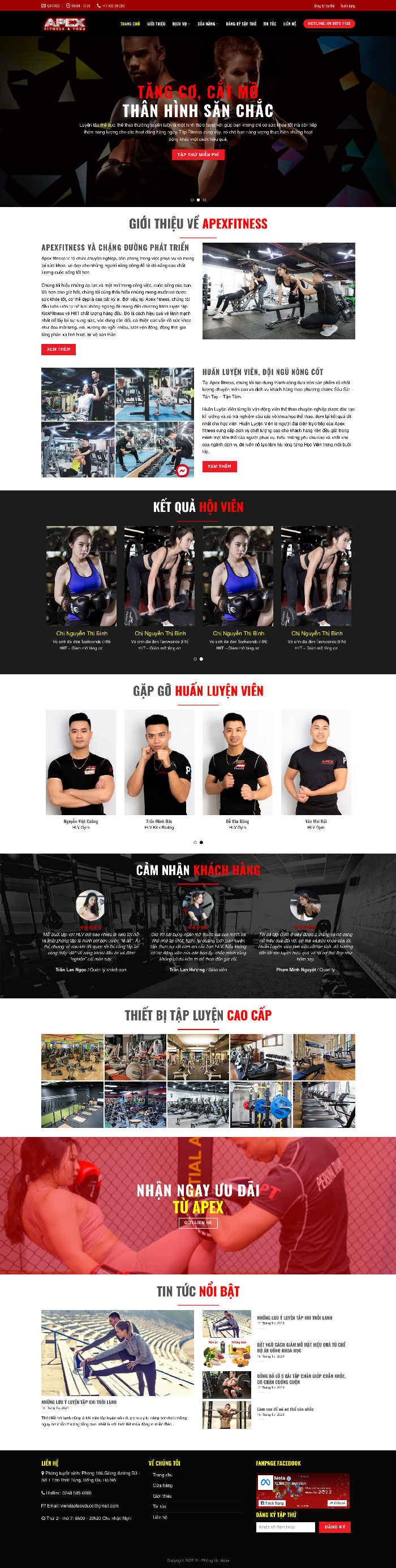 Ảnh chụp trang chủ giao diện D1655
