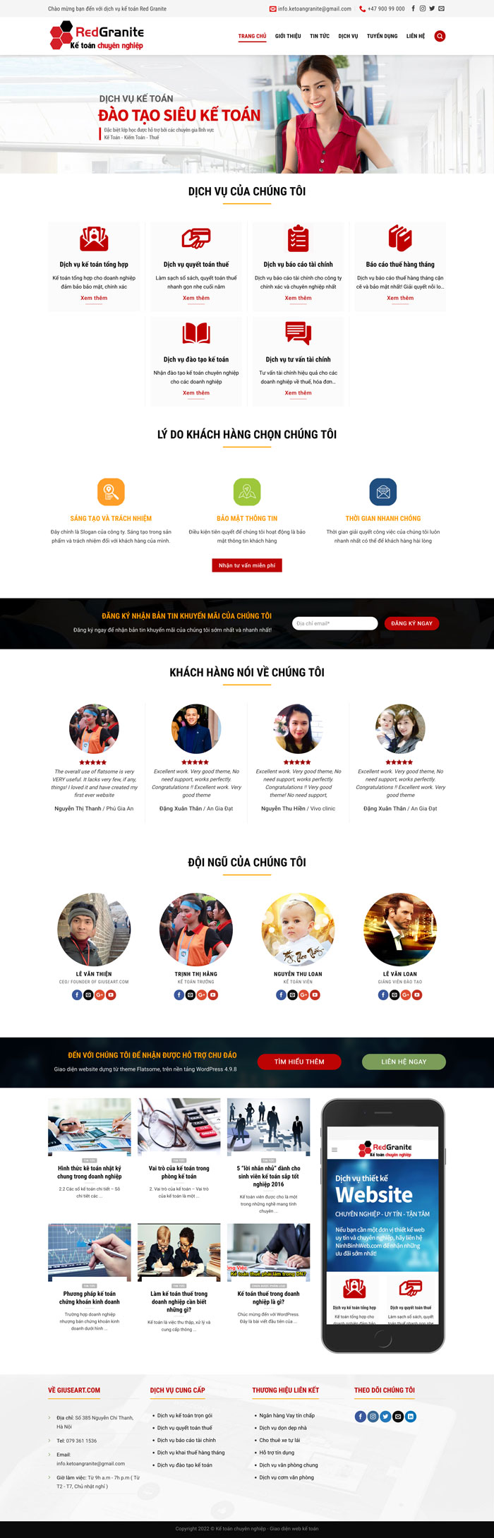 Ảnh chụp toàn trang giao diện website dịch vụ kế toán D1844