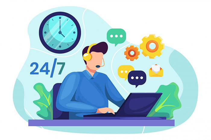 Hỗ trợ tối đa 24/7, bảo hành website trọn đời