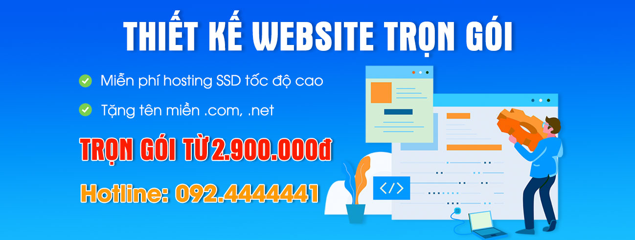 Thiết kế website bán hàng trọn gói chỉ từ 2.900.000 VNĐ