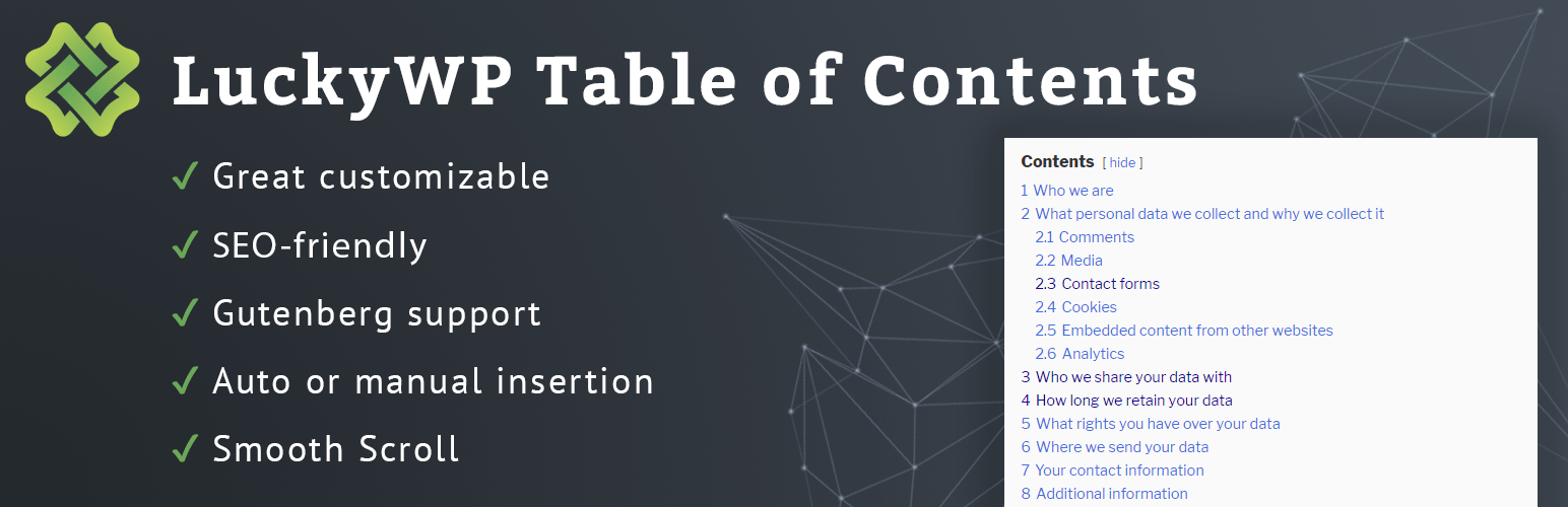 Tạo mục lục bài viết với plugin LuckyWP Table of Contents