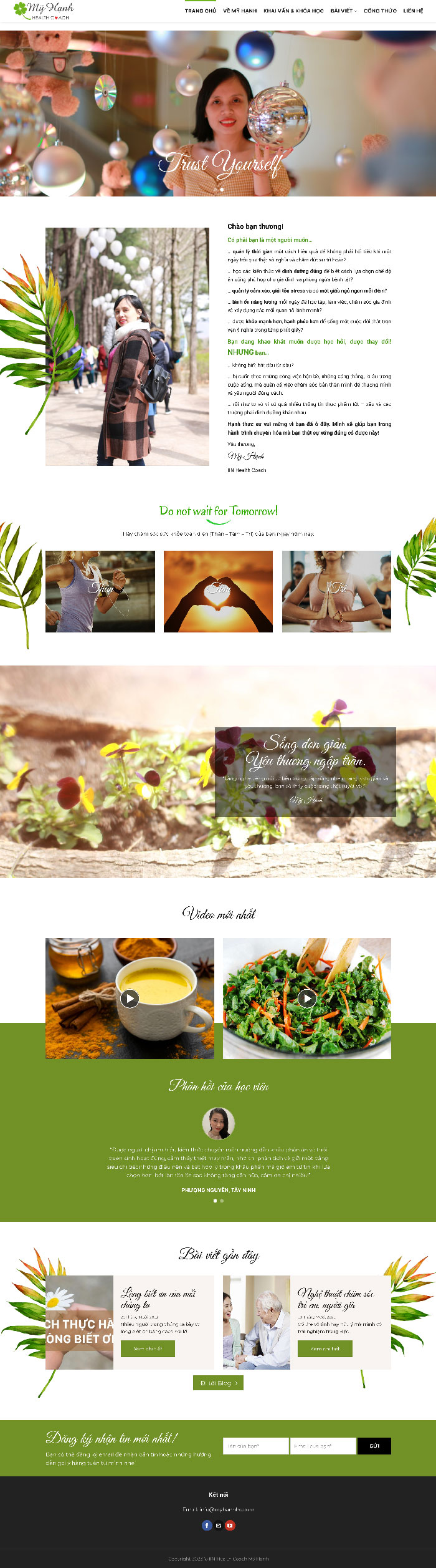 Ảnh chụp toàn trang giao diện website giới thiệu bản thân D2862