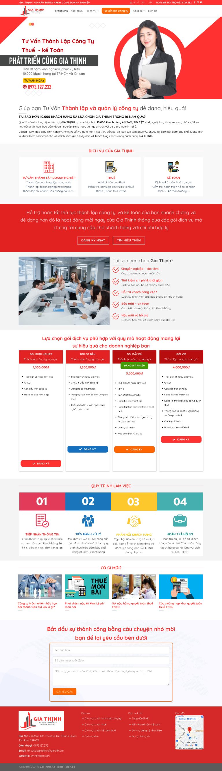 Ảnh chụp toàn trang giao diện website công ty kế toán D2891