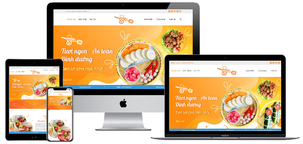 Giao diện website bán thực phẩm sạch H1336