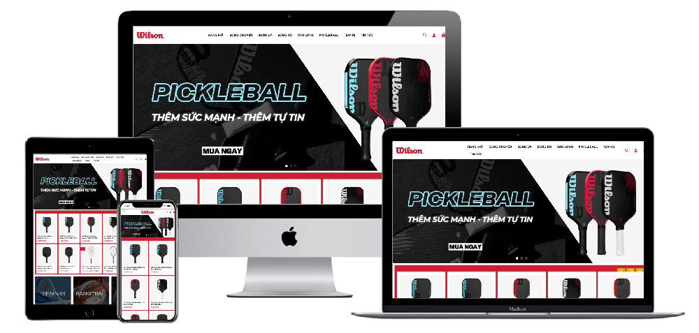 Thiết kế website bán đồ Pickleball H1341